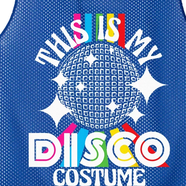 This Is My Disco Costume 1970s Funky Party 70s Groove Mesh Reversible Basketball Jersey Tank