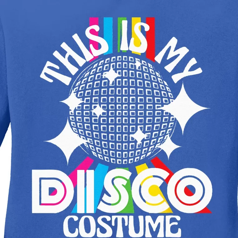 This Is My Disco Costume 1970s Funky Party 70s Groove Ladies Long Sleeve Shirt