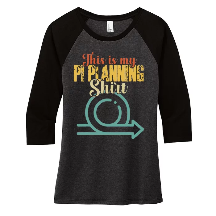 This is my PI Planning Scrum Agile Kanban Scaled Agile Women's Tri-Blend 3/4-Sleeve Raglan Shirt