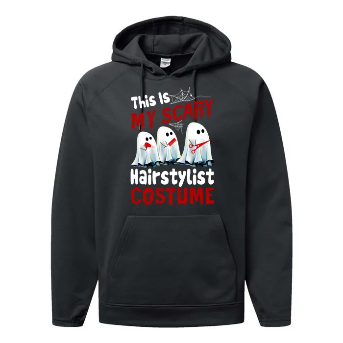 This Is My Scary Hairstylist Costume Funny Halloween Ghosts Performance Fleece Hoodie