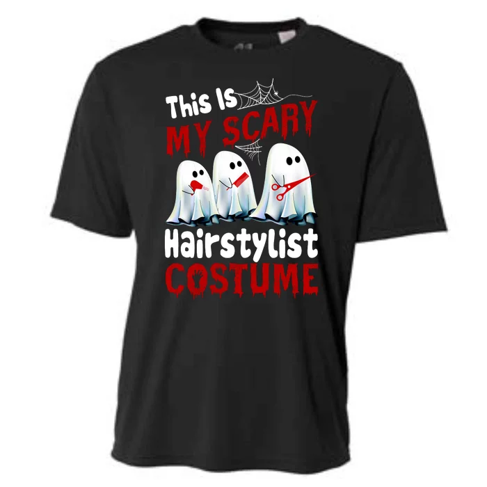 This Is My Scary Hairstylist Costume Funny Halloween Ghosts Cooling Performance Crew T-Shirt