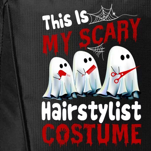 This Is My Scary Hairstylist Costume Funny Halloween Ghosts City Backpack