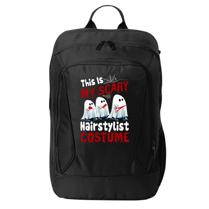 This Is My Scary Hairstylist Costume Funny Halloween Ghosts City Backpack