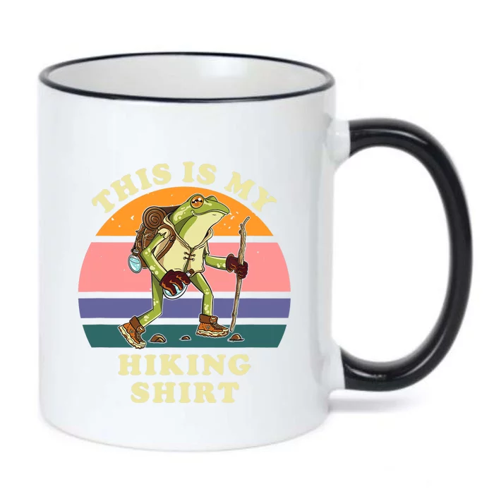 This Is My Hiking Funny Hiker Backpacking Trail Black Color Changing Mug