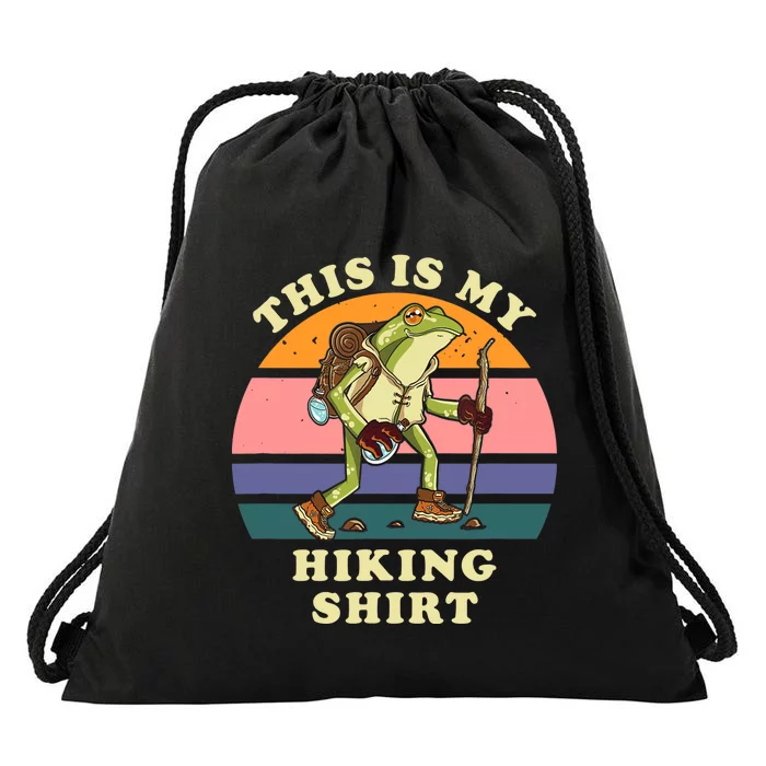 This Is My Hiking Funny Hiker Backpacking Trail Drawstring Bag