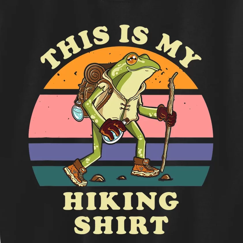 This Is My Hiking Funny Hiker Backpacking Trail Kids Sweatshirt