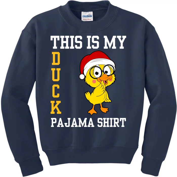 This Is My Duck Pajama Rubber Ducks Slumber Pajamas Party Kids Sweatshirt