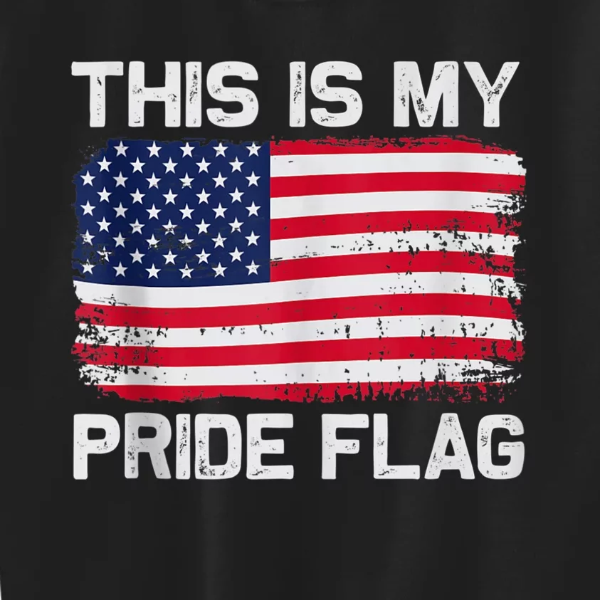 This Is My Pride Flag USA American Kids Sweatshirt