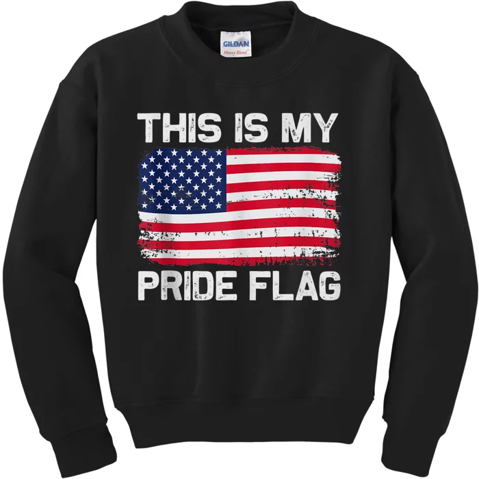 This Is My Pride Flag USA American Kids Sweatshirt