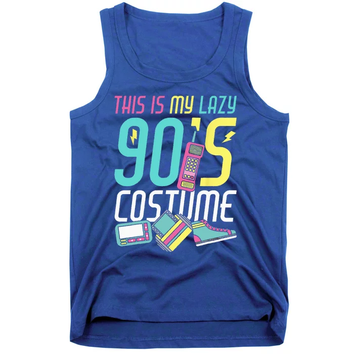 This Is My Lazy 90s Costume Retro 1990s Theme Party Nineties Tank Top