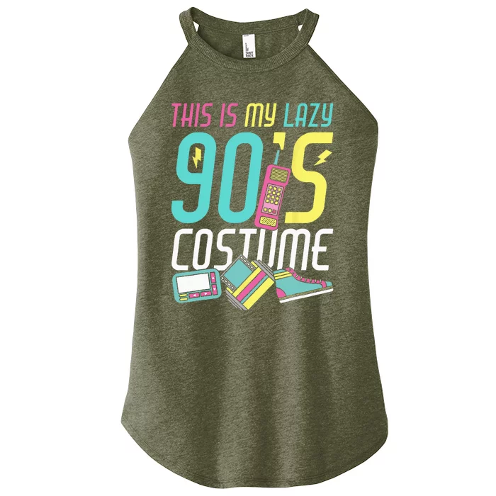 This Is My Lazy 90s Costume Retro 1990s Theme Party Nineties Women’s Perfect Tri Rocker Tank