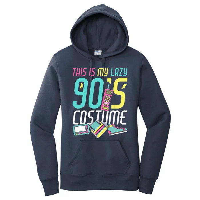 This Is My Lazy 90s Costume Retro 1990s Theme Party Nineties Women's Pullover Hoodie