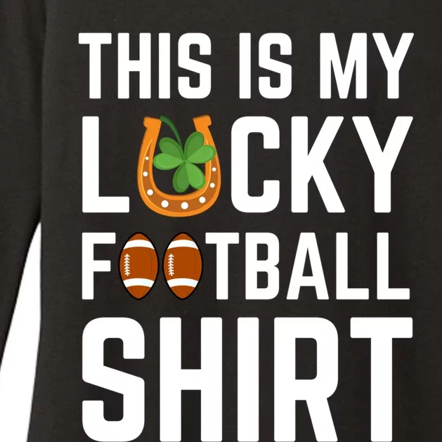 This Is My Lucky Football Gift Sport Game St Patrick's Day Gift Womens CVC Long Sleeve Shirt