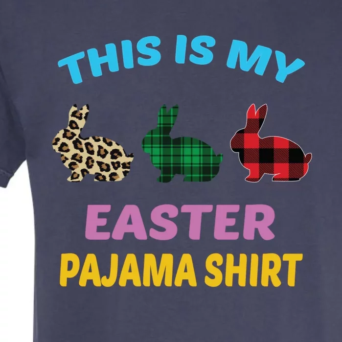 This Is My Easter Pajama Gift Easter Day Gift Plaid Leopard Cool Gift Garment-Dyed Heavyweight T-Shirt