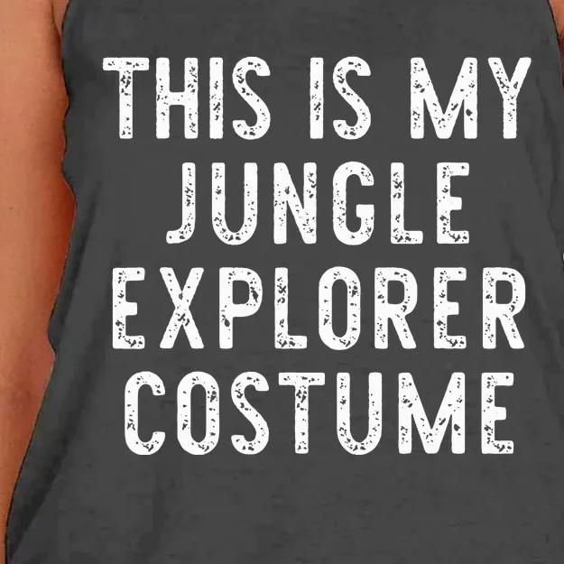 This Is My Jungle Explorer Halloween Costume Lazy Easy Women's Knotted Racerback Tank