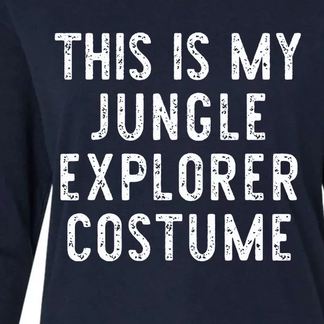 This Is My Jungle Explorer Halloween Costume Lazy Easy Womens Cotton Relaxed Long Sleeve T-Shirt