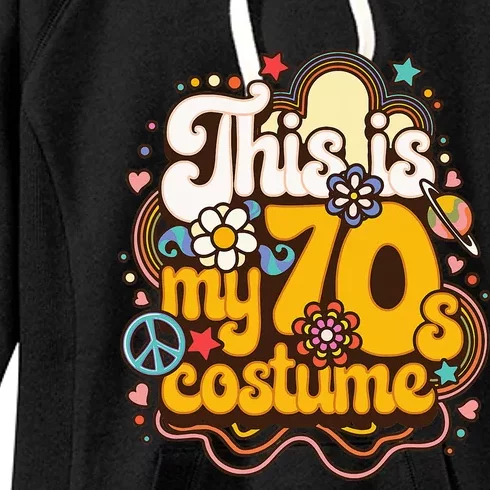 This Is My 70s Costume Theme Party Hippie Retro Friends Women's Fleece Hoodie