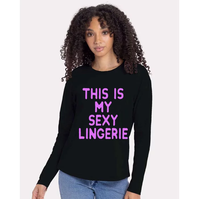 This Is My Sexy Lingerie Night Costume For Wife Womens Cotton Relaxed Long Sleeve T-Shirt