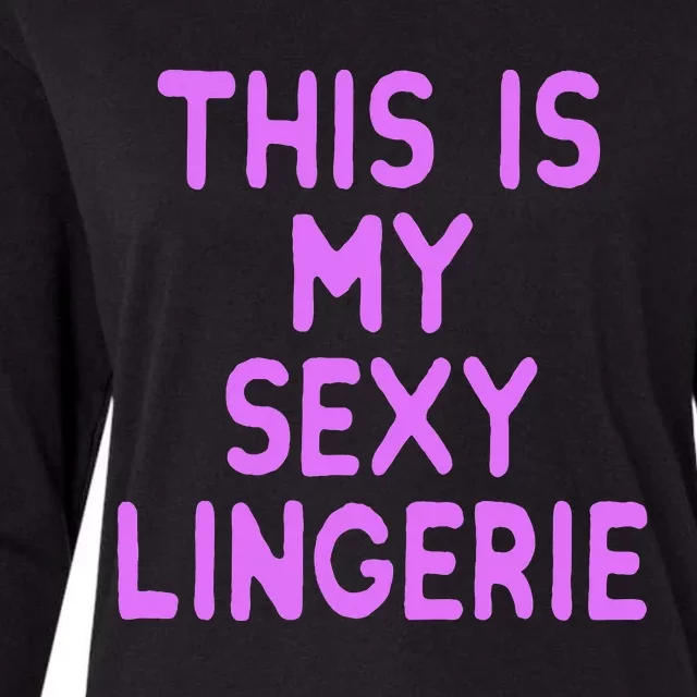 This Is My Sexy Lingerie Night Costume For Wife Womens Cotton Relaxed Long Sleeve T-Shirt