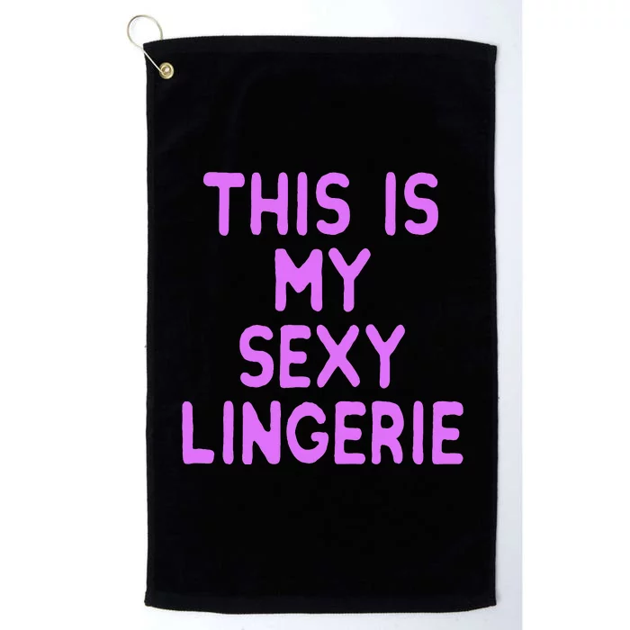 This Is My Sexy Lingerie Night Costume For Wife Platinum Collection Golf Towel