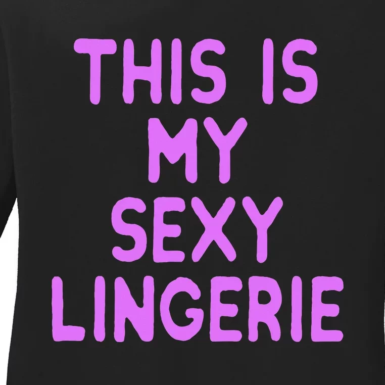 This Is My Sexy Lingerie Night Costume For Wife Ladies Long Sleeve Shirt