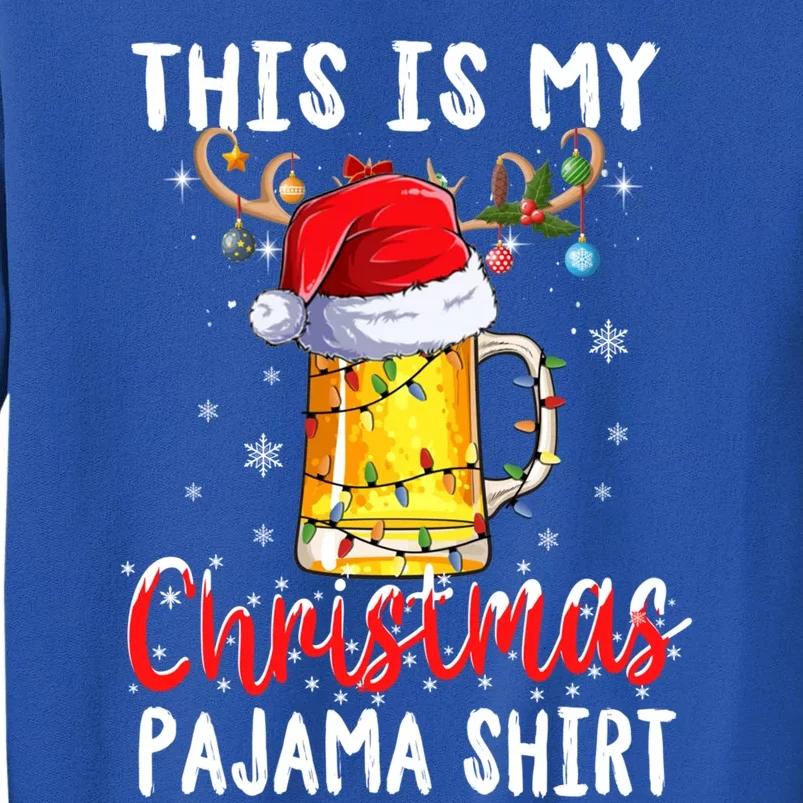 This Is My Christmas Pajama Gift Funny Beer Ing Xmas Gift Sweatshirt