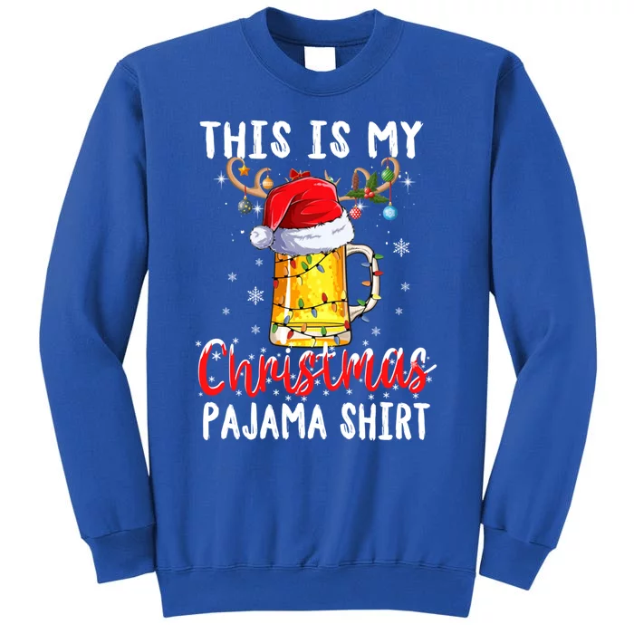 This Is My Christmas Pajama Gift Funny Beer Ing Xmas Gift Sweatshirt