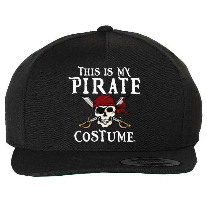 This Is My Pirate Costume Halloween Party Family Matching Wool Snapback Cap