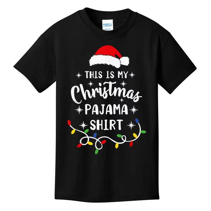 This Is My Christmas Pajama Shirt Xmas Pajama  Wo Kid Kids T-Shirt