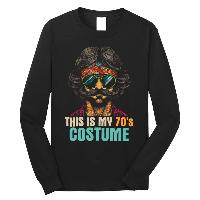 This Is My 70s Costume Vintage Disco Hippie Theme Party Long Sleeve Shirt