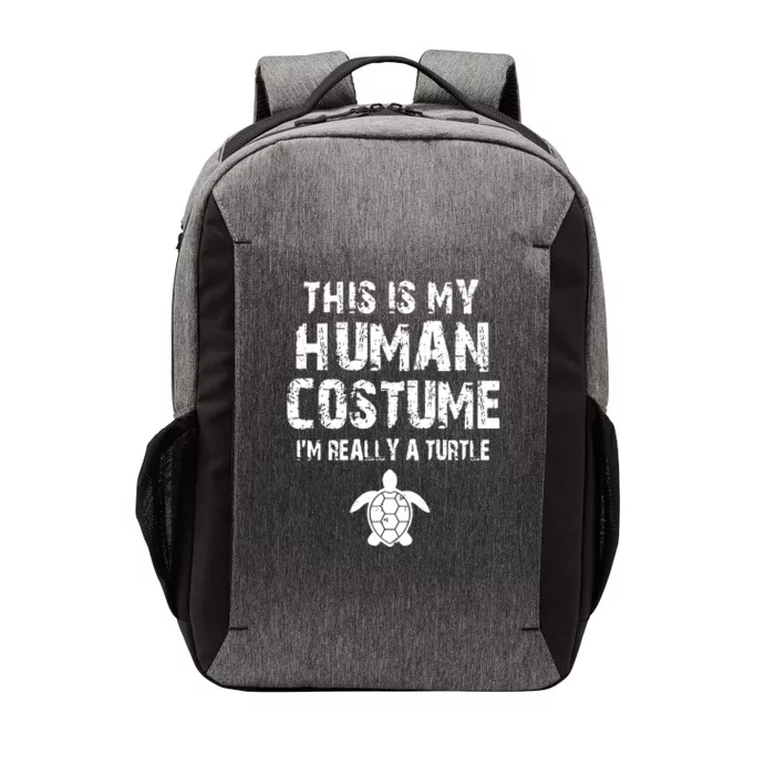 This Is My Human Costume Im Really A Turtle Vector Backpack