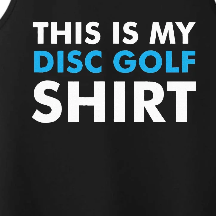 This is my Disc Golf for Disc Golf Course Performance Tank