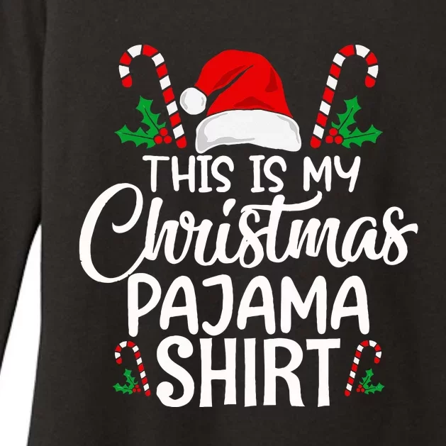 This Is My Christmas Pajama Christmas Womens CVC Long Sleeve Shirt