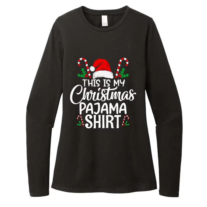 This Is My Christmas Pajama Christmas Womens CVC Long Sleeve Shirt