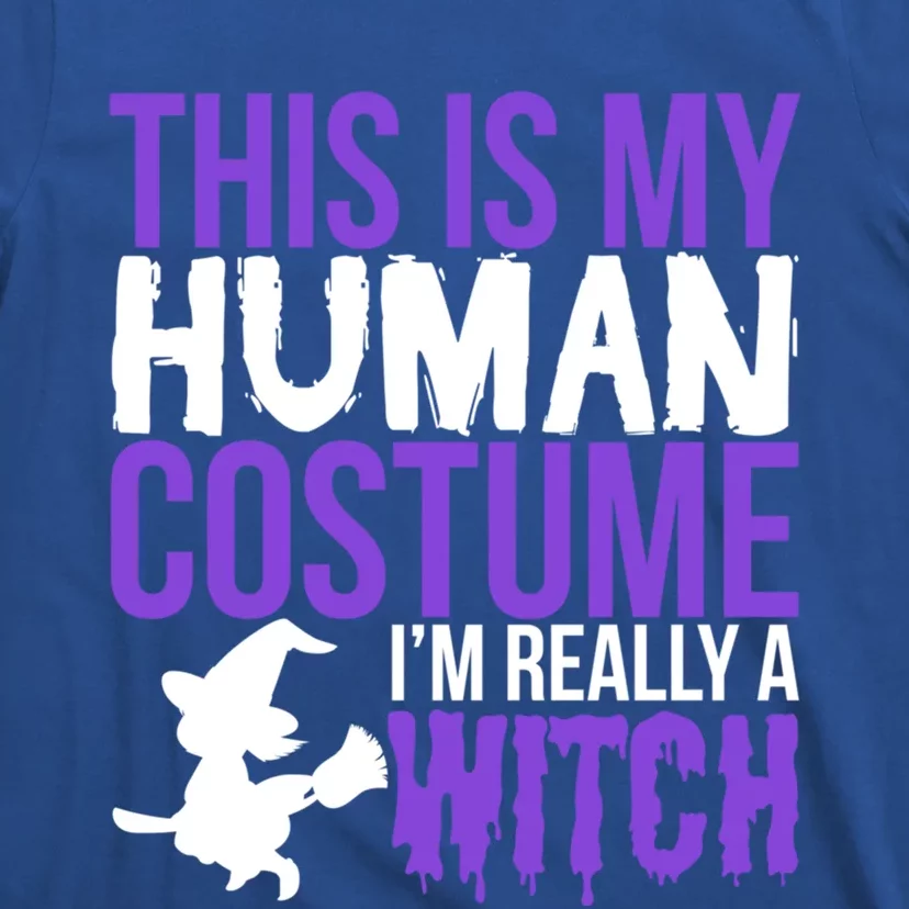 This Is My Hu Costume Really A Witch Halloween Funny Great Gift T-Shirt