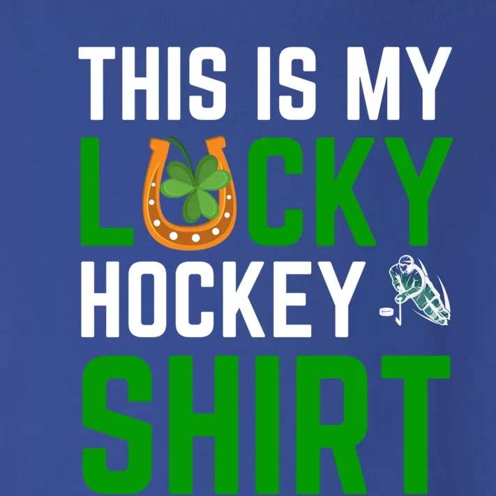 This Is My Lucky Hockey Gift Sport Game St Patrick's Day Gift Toddler Long Sleeve Shirt