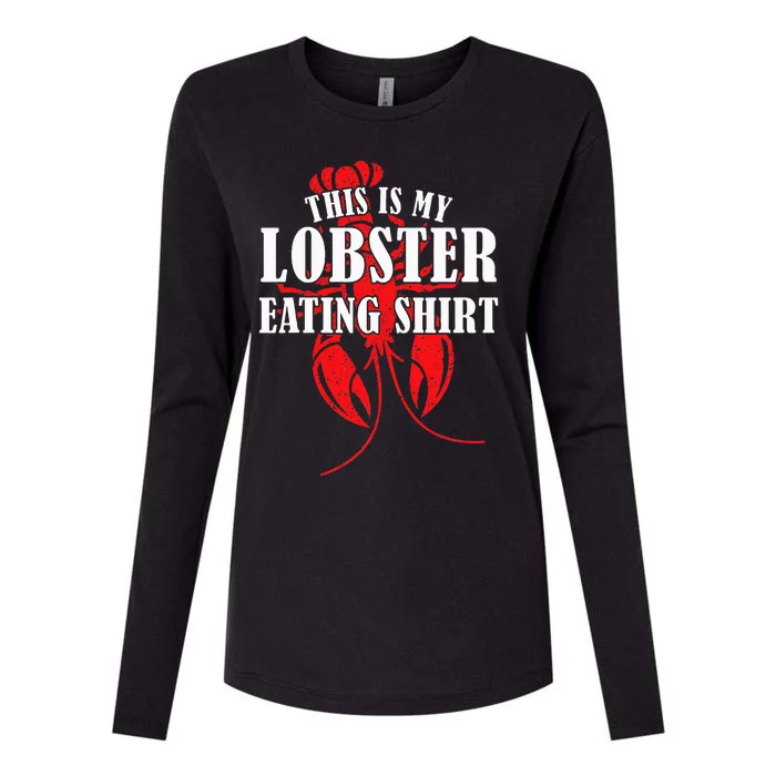 This is My Lobster Eating Lobster Womens Cotton Relaxed Long Sleeve T-Shirt