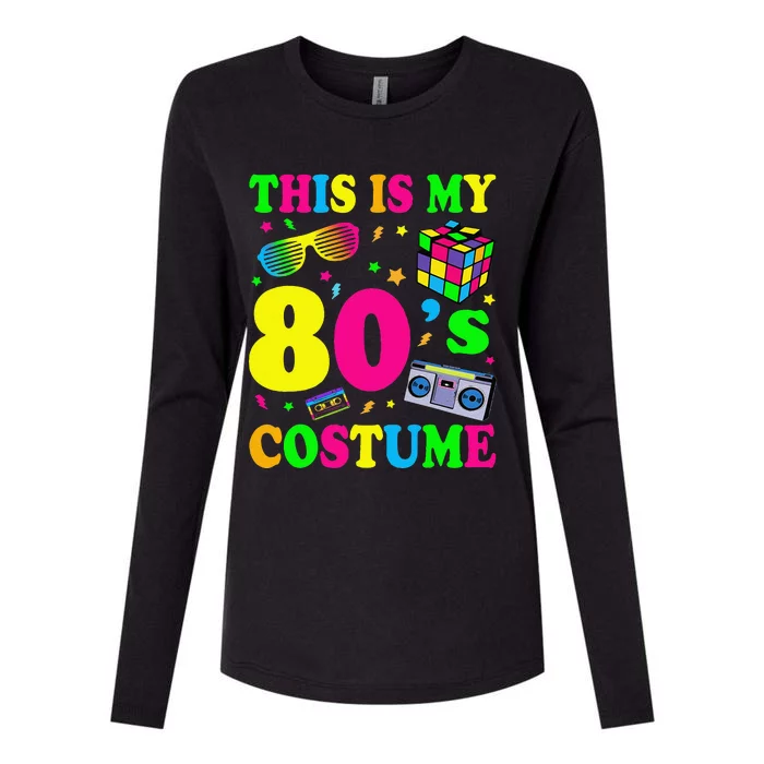 This Is My 80s Costume Fancy Dress Party Idea Halloween Womens Cotton Relaxed Long Sleeve T-Shirt