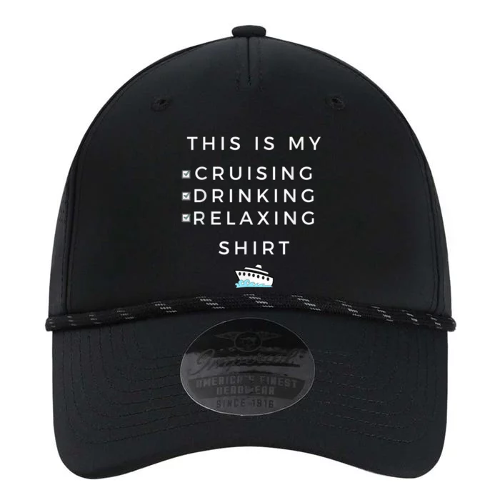 This is My Cruising Drinking Shirt - Tee for Cruise Vacation Performance The Dyno Cap