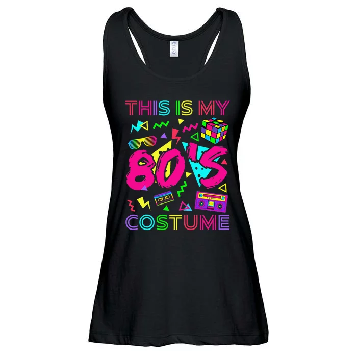 This Is My 80s Costume 1980s Party 80S Ladies Essential Flowy Tank