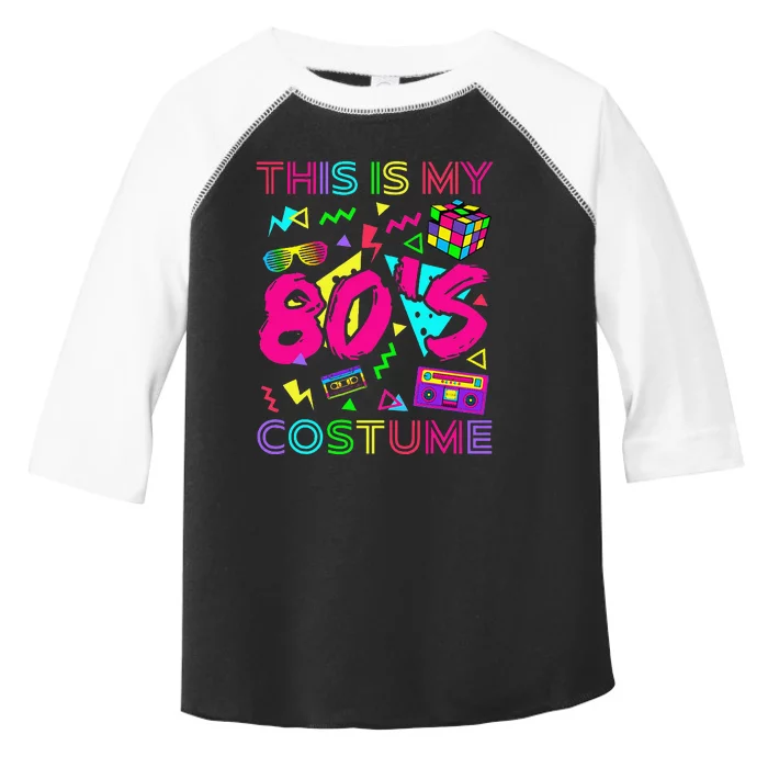 This Is My 80s Costume 1980s Party 80S Toddler Fine Jersey T-Shirt