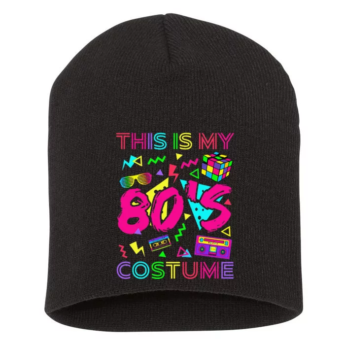 This Is My 80s Costume 1980s Party 80S Short Acrylic Beanie