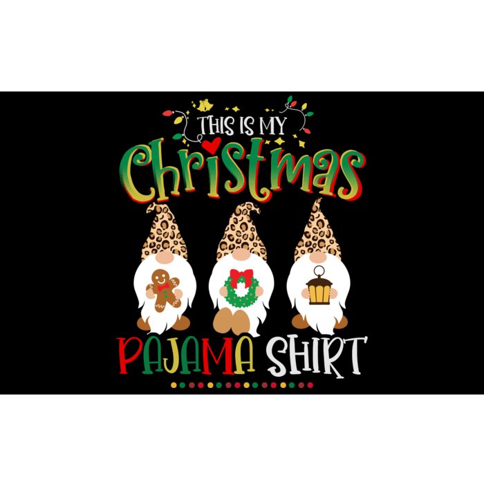 This is my christmas pajama Shirt Gnome Christmas Red Plaid Bumper Sticker