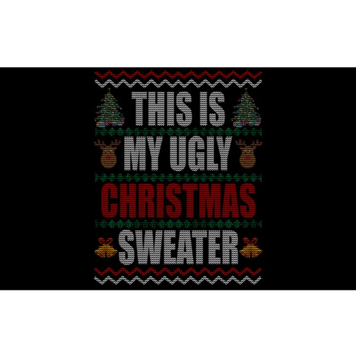 This Is My Ugly Christmas Sweater Design Bumper Sticker