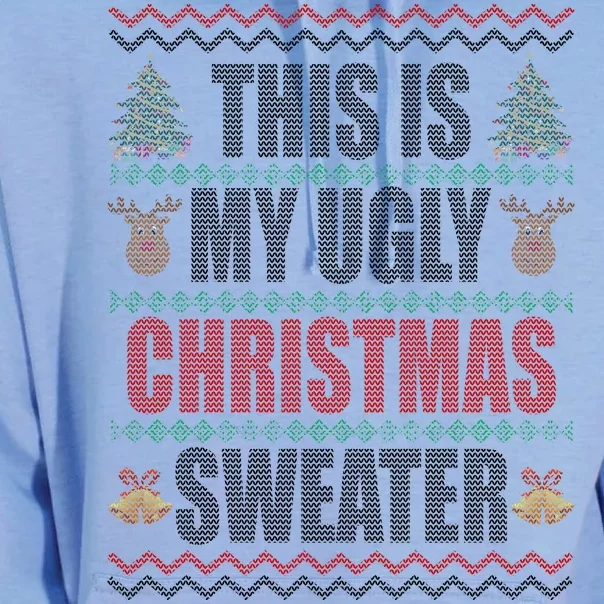 This Is My Ugly Christmas Sweater Design Unisex Surf Hoodie