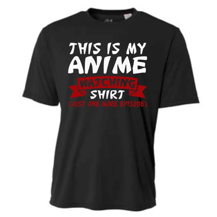 This is my Anime Watching Anime Merchandise Waifu Gift Cooling Performance Crew T-Shirt