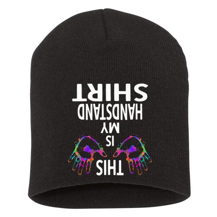 This Is My Handstand Gymnastics Gymnastics Training Short Acrylic Beanie