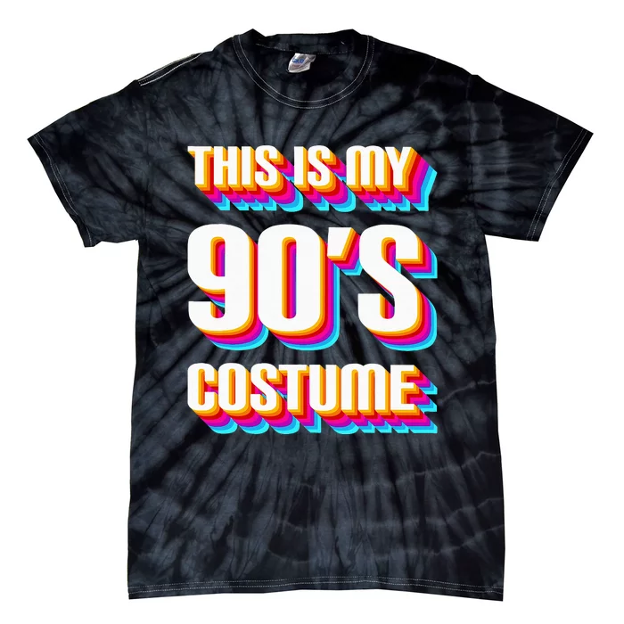 This is my 90's Costume Nineties Party Dress Retro Tie-Dye T-Shirt