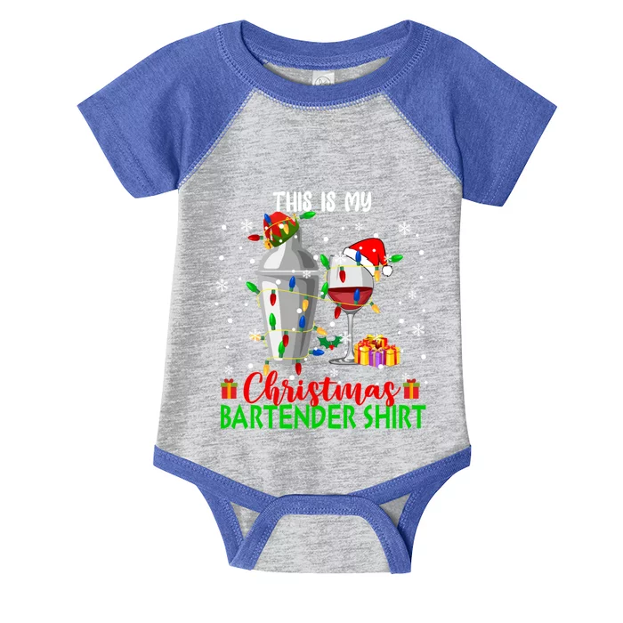 This Is My Xmas Bartender Cool Gift Santa Bartender Tools Gift Infant Baby Jersey Bodysuit