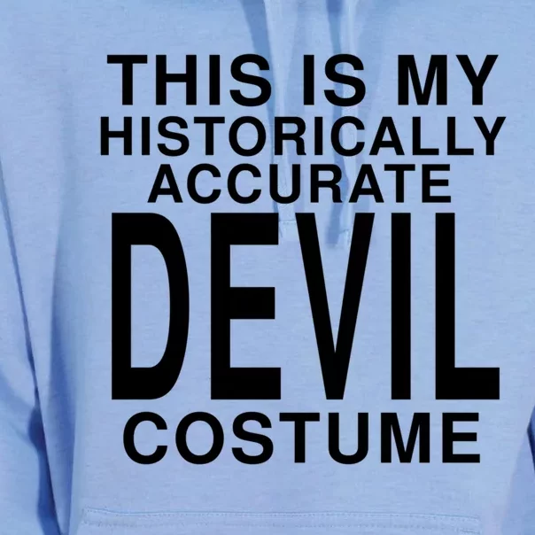 This Is My Historically Accurate Devil Costume: Halloween Funny Gift Unisex Surf Hoodie